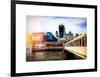 Jetty of The River Thames View with the 20 Fenchurch Street Building (The Walkie-Talkie) - London-Philippe Hugonnard-Framed Art Print