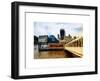 Jetty of The River Thames View with the 20 Fenchurch Street Building (The Walkie-Talkie) - London-Philippe Hugonnard-Framed Art Print