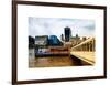 Jetty of The River Thames View with the 20 Fenchurch Street Building (The Walkie-Talkie) - London-Philippe Hugonnard-Framed Art Print