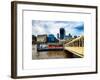 Jetty of The River Thames View with the 20 Fenchurch Street Building (The Walkie-Talkie) - London-Philippe Hugonnard-Framed Art Print