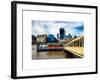 Jetty of The River Thames View with the 20 Fenchurch Street Building (The Walkie-Talkie) - London-Philippe Hugonnard-Framed Art Print