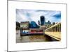 Jetty of The River Thames View with the 20 Fenchurch Street Building (The Walkie-Talkie) - London-Philippe Hugonnard-Mounted Art Print