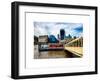 Jetty of The River Thames View with the 20 Fenchurch Street Building (The Walkie-Talkie) - London-Philippe Hugonnard-Framed Art Print