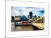 Jetty of The River Thames View with the 20 Fenchurch Street Building (The Walkie-Talkie) - London-Philippe Hugonnard-Mounted Art Print