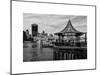 Jetty of The River Thames View with the 20 Fenchurch Street Building (The Walkie-Talkie) - London-Philippe Hugonnard-Mounted Art Print