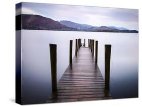 Jetty on Derwentwater, Cumbria, UK-Nadia Isakova-Stretched Canvas