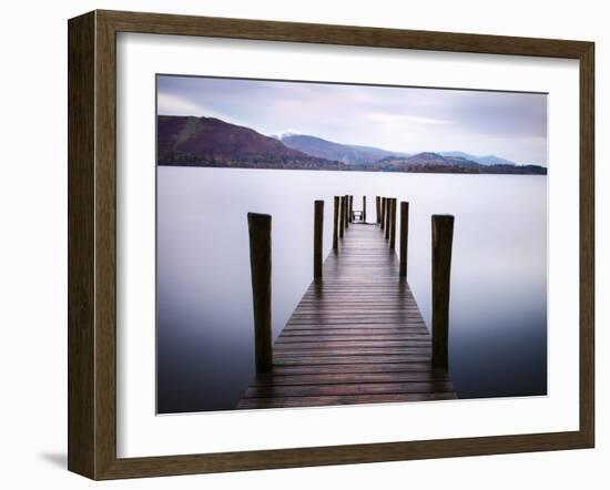 Jetty on Derwentwater, Cumbria, UK-Nadia Isakova-Framed Photographic Print