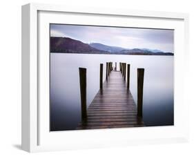 Jetty on Derwentwater, Cumbria, UK-Nadia Isakova-Framed Photographic Print