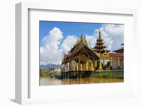 Jetty on Inle Lake, Shan State, Myanmar-Keren Su-Framed Photographic Print