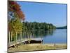 Jetty on Squam Lake, New Hampshire, New England, USA-Fraser Hall-Mounted Photographic Print