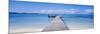 Jetty on the Beach, Mauritius-null-Mounted Photographic Print