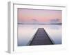 Jetty on the Lake Azur, Les Landes, Franc-Nadia Isakova-Framed Photographic Print