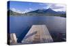 Jetty on the Lake, Vermillion Lake, Banff, Canada-George Oze-Stretched Canvas