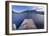 Jetty on the Lake, Vermillion Lake, Banff, Canada-George Oze-Framed Photographic Print