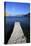 Jetty on the Secluded and Remote North Coast of Kalymnos Island-David Pickford-Stretched Canvas