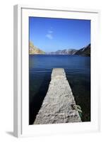 Jetty on the Secluded and Remote North Coast of Kalymnos Island-David Pickford-Framed Photographic Print