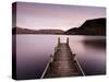 Jetty on Ullswater at Dawn, Glenridding Village, Lake District National Park, Cumbria, England, Uk-Lee Frost-Stretched Canvas