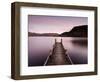 Jetty on Ullswater at Dawn, Glenridding Village, Lake District National Park, Cumbria, England, Uk-Lee Frost-Framed Photographic Print