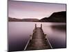 Jetty on Ullswater at Dawn, Glenridding Village, Lake District National Park, Cumbria, England, Uk-Lee Frost-Mounted Photographic Print