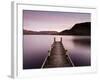 Jetty on Ullswater at Dawn, Glenridding Village, Lake District National Park, Cumbria, England, Uk-Lee Frost-Framed Photographic Print