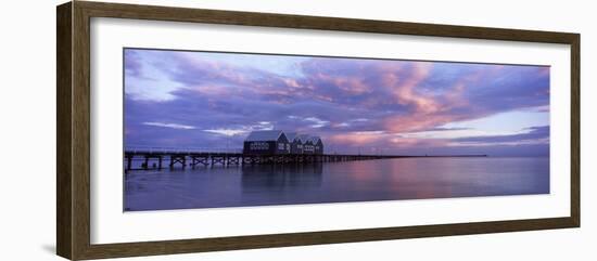 Jetty over the Sea, Busselton Jetty, Busselton, Western Australia, Australia-null-Framed Photographic Print