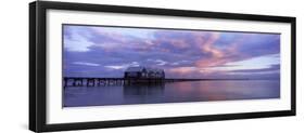 Jetty over the Sea, Busselton Jetty, Busselton, Western Australia, Australia-null-Framed Photographic Print