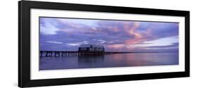 Jetty over the Sea, Busselton Jetty, Busselton, Western Australia, Australia-null-Framed Photographic Print