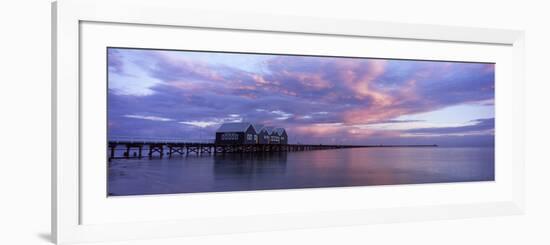 Jetty over the Sea, Busselton Jetty, Busselton, Western Australia, Australia-null-Framed Photographic Print