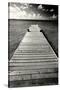 Jetty Perspective, Grand Cayman Island-George Oze-Stretched Canvas