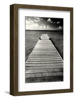 Jetty Perspective, Grand Cayman Island-George Oze-Framed Photographic Print