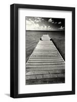 Jetty Perspective, Grand Cayman Island-George Oze-Framed Photographic Print