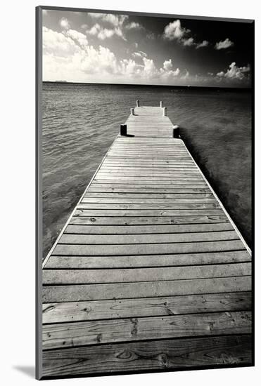 Jetty Perspective, Grand Cayman Island-George Oze-Mounted Photographic Print