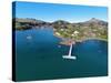 Jetty, Portobello, Otago Peninsula, and Otago Harbour, Dunedin, South Island, New Zealand-David Wall-Stretched Canvas