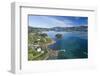 Jetty, Portobello, Otago Peninsula, Pudding Island, Otago Harbour, Dunedin, S Island, New Zealand.-David Wall-Framed Photographic Print