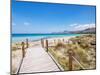 Jetty to S'Arenal Beach, Alcudia Bay, Son Serra de Marina-Karol Kozlowski-Mounted Photographic Print