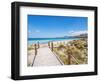 Jetty to S'Arenal Beach, Alcudia Bay, Son Serra de Marina-Karol Kozlowski-Framed Photographic Print