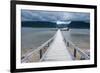 Jetty to the Western Brook Pond in the Gros Morne National Parknewfoundland, Canada, North America-Michael Runkel-Framed Photographic Print