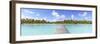 Jetty to Tropical Island, Tikehau Atoll, Tuamotus, French Polynesia-Matteo Colombo-Framed Photographic Print