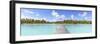 Jetty to Tropical Island, Tikehau Atoll, Tuamotus, French Polynesia-Matteo Colombo-Framed Photographic Print