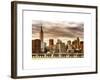Jetty View with City and the Empire State Building at Sunset-Philippe Hugonnard-Framed Premium Giclee Print