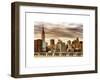 Jetty View with City and the Empire State Building at Sunset-Philippe Hugonnard-Framed Art Print