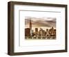 Jetty View with City and the Empire State Building at Sunset-Philippe Hugonnard-Framed Art Print