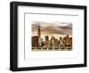 Jetty View with City and the Empire State Building at Sunset-Philippe Hugonnard-Framed Art Print