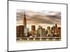 Jetty View with City and the Empire State Building at Sunset-Philippe Hugonnard-Mounted Art Print