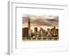 Jetty View with City and the Empire State Building at Sunset-Philippe Hugonnard-Framed Art Print