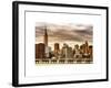 Jetty View with City and the Empire State Building at Sunset-Philippe Hugonnard-Framed Art Print