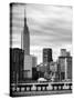 Jetty View with City and the Empire State Building-Philippe Hugonnard-Stretched Canvas