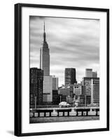 Jetty View with City and the Empire State Building-Philippe Hugonnard-Framed Photographic Print