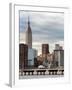 Jetty View with City and the Empire State Building-Philippe Hugonnard-Framed Photographic Print