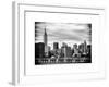 Jetty View with City and the Empire State Building-Philippe Hugonnard-Framed Art Print